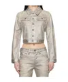 Diesel De-slimmy-s1 Jacket In White