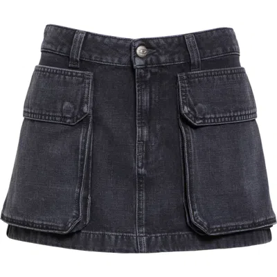 DIESEL DIESEL® DE-TON DENIM CARGO MINISKIRT