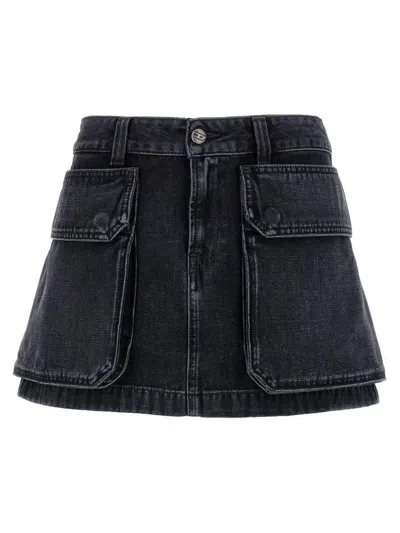 Diesel 'de-ton' Skirt In Black