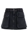 Diesel Women De-ton Denim Skirt