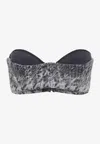 Diesel De-toppys Strapless Cropped Top In Gray