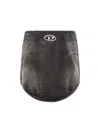 Diesel Black Denim And Jersey De-vany-s Miniskirt In Black