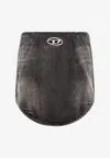 Diesel De-vany Mini Denim Skirt In Gray