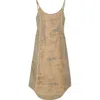 Diesel ® De-vera-fsg Denim Midi Dress In Beige