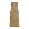 Diesel Brown De-vildress-fsf Cotton Midi Dress