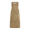 Diesel Brown De-vildress-fsf Cotton Midi Dress In Brown