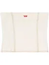 Diesel De-ville Strapless Top In White