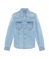 Diesel De-waves Denim Shirt In Blue
