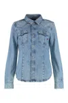 Diesel De-waves Shirt Made Of Denim. In Navy
