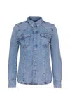 Diesel De-waves Shirt Made Of Denim. In Blue