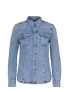 Diesel De-waves Shirt Made Of Denim. In Blue
