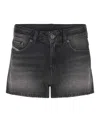 Diesel Denim Shorts With Faded Wash And Pockets