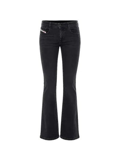 Diesel D-ebbey Bootcut Jeans In Black