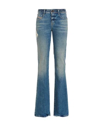 Diesel D-ebbey Flared Jeans In Blue