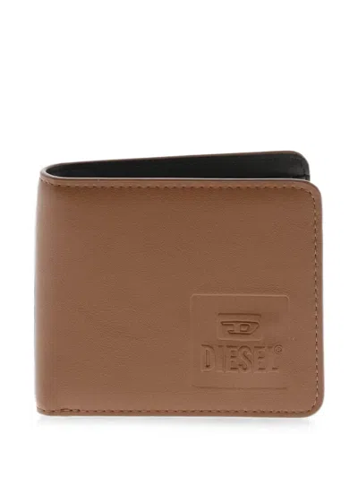 Diesel Debossed-logo Wallet In Pink