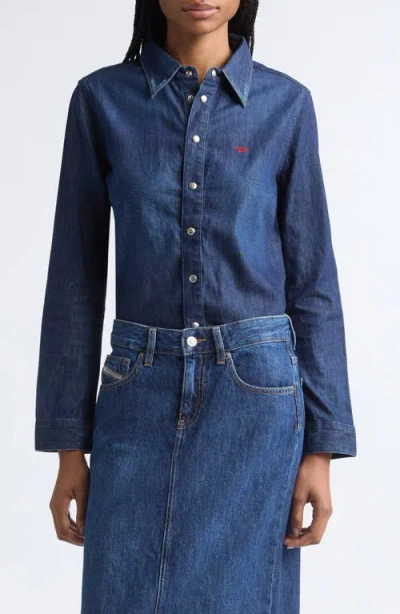 Diesel ® De-eazy Denim Shirt In Blue