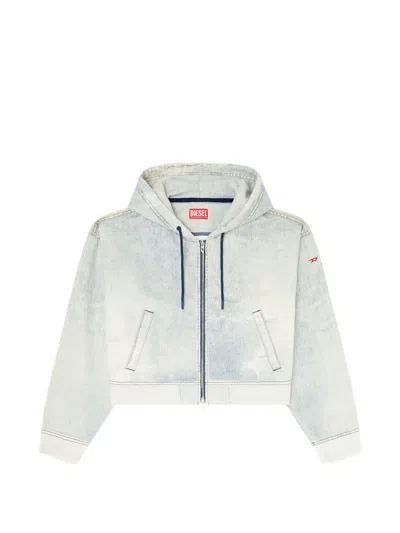 Diesel De-giri-crop Jogg Sweater In Blue