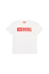 Diesel T-shirt Con Logo Degradé In White