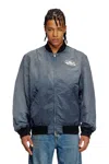 Diesel Gradient Effect Bomber Jacket In Blue