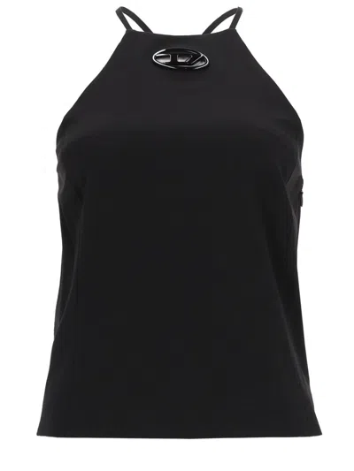 Diesel D-elma Women's T-shirt In Black