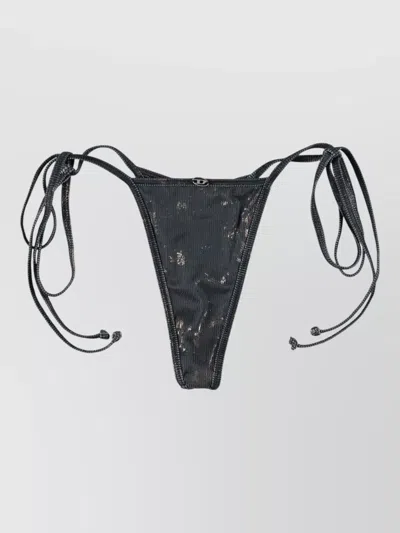 DIESEL DEMY BIKINI BOTTOM HALTER NECK METALLIC