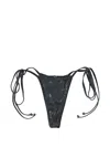 Diesel Demy-utlt Metallic Adjustable Bikini Bottom In Black