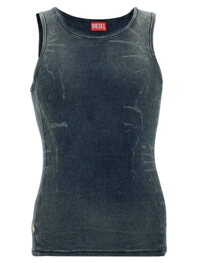 Diesel Denim Blue Stretch Cotton T-go Tank Top
