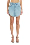 Diesel Denim Button-front Miniskirt In Blue