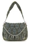 Diesel Charm-d Small Shoulder Bag In Denim