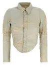 Diesel White De-madeline-fsg Shirt In Neutral