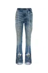 Diesel Bootcut Jeans D-ginna Blue Washed Effect