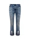 Diesel Bootcut Jeans D-ginna Blue Washed Effect In Blue