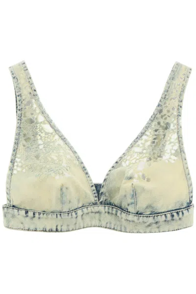 Diesel Denim De-janys-fsc Top In Green