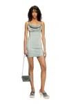 Diesel Blue De-ellit-s Minidress In Blue