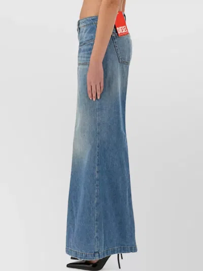 Diesel Denim Flared Jeans In Blue