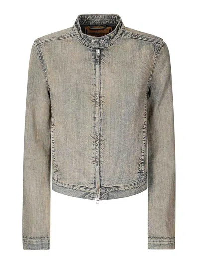 Diesel Denim Jacket In Gray