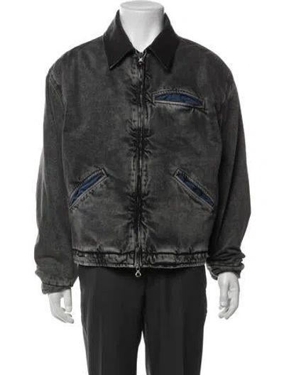 Pre-owned Diesel Denim Jacket In Black