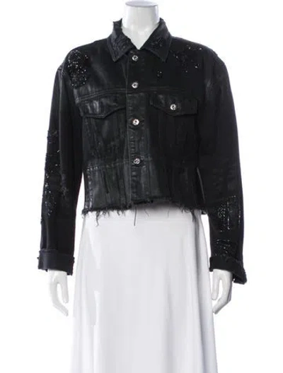 Pre-owned Diesel Denim Jacket In Black