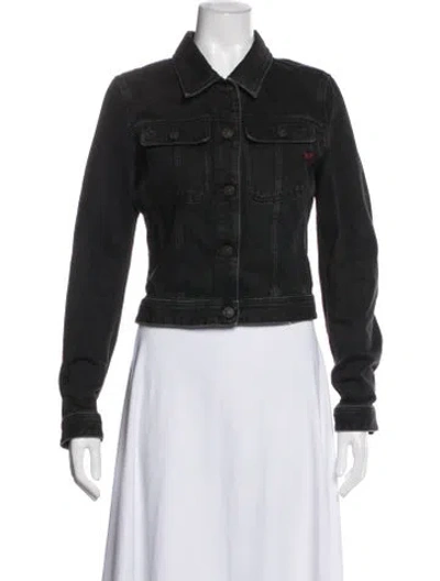 Pre-owned Diesel Denim Jacket In Black