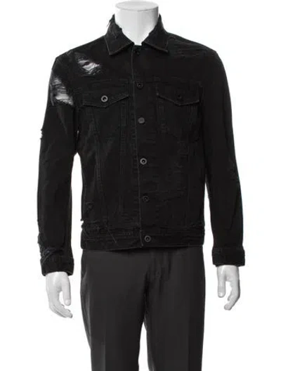 Pre-owned Diesel Denim Jacket In Black