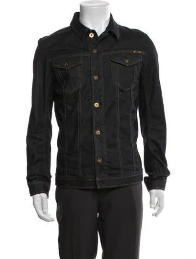 Pre-owned Diesel Denim Jacket In Black