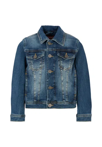 Diesel Kids' Denim Jacket For Boy In Blue