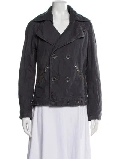 Pre-owned Diesel Denim Jacket In Gray