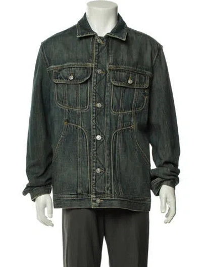 Pre-owned Diesel Denim Jacket In Green
