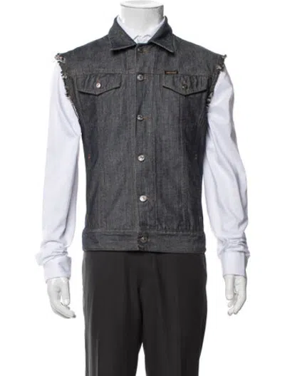 Pre-owned Diesel Denim Jacket In Grey