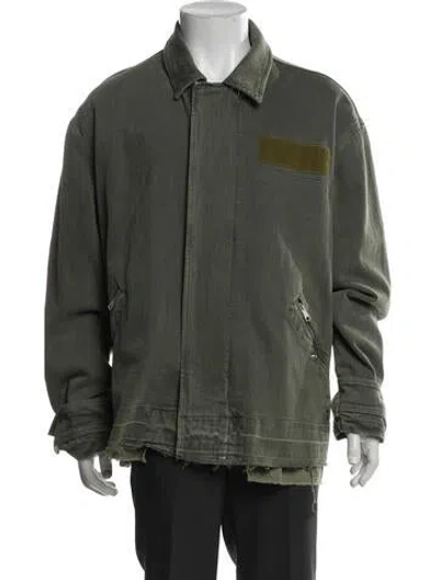 Pre-owned Diesel Denim Jacket W/ Tags In Green