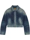 Diesel De-nova Denim Jacket In Navy