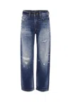 Diesel Denim Jeans For Boy With Logo In Blue