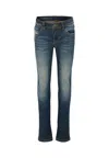 Diesel Denim Jeans For Girl With Logo In Blue