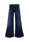 Diesel Jeans Flare Blu-nero Sfumato In Blue